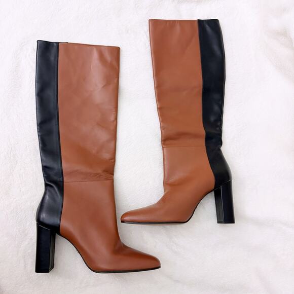 FRAME Le Catalina Colorblocked Boot (Size 40) in Whisky Multi - Picture 3 of 10